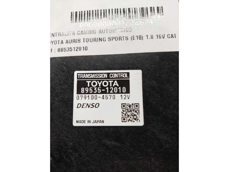 Recambio de centralita cambio automatico para toyota auris touring sports (e18) 1.8 16v cat (híbrido) referencia OEM IAM 8953512