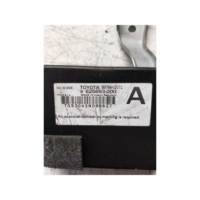 Recambio de centralita inmovilizador para toyota auris touring sports (e18) 1.8 16v cat (híbrido) referencia OEM IAM 8978402071 