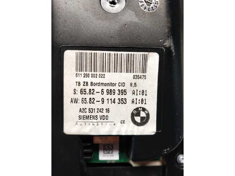 Recambio de pantalla multifuncion para bmw serie 5 berlina (e60) 525d referencia OEM IAM A2C53124216 65829114353 65826989395