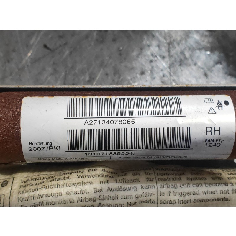 Recambio de airbag cortina delantero derecho para mini mini (r56) one referencia OEM IAM A27134078065 101071835554 