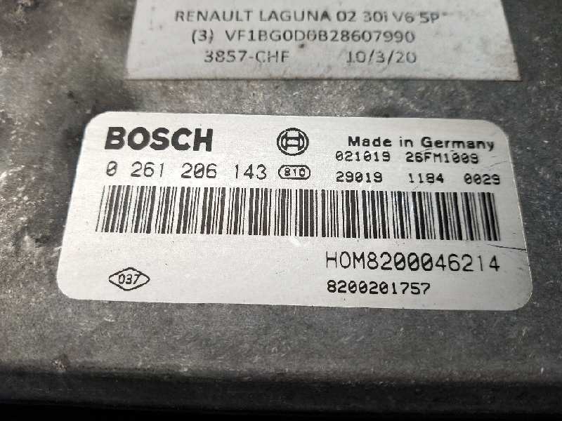 Recambio de centralita motor uce para renault laguna ii (bg0) dynamique referencia OEM IAM 0261206143 HOM8200046214 8200201757