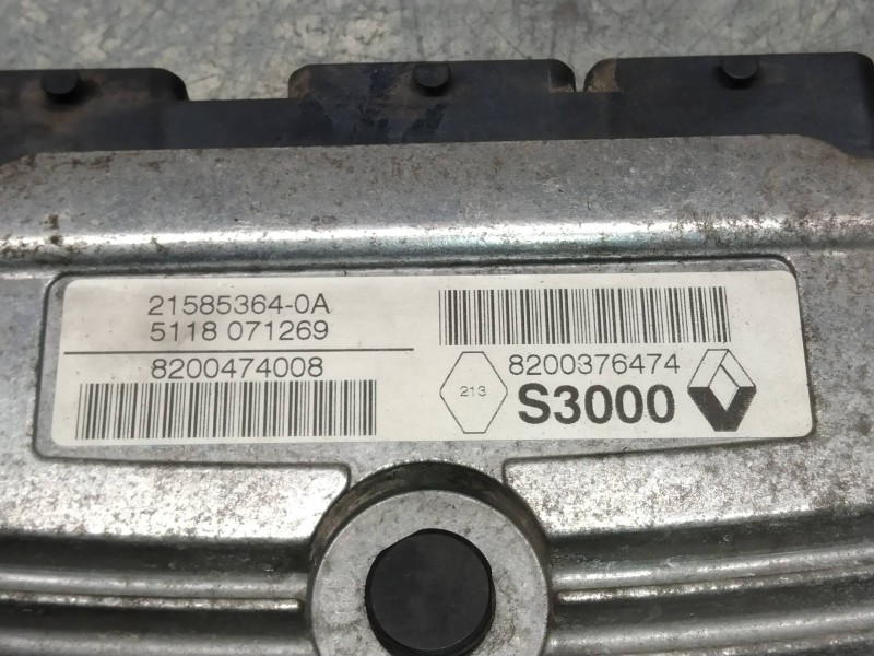 Recambio de centralita motor uce para renault modus luxe privilege referencia OEM IAM 8200376474 8200474008 215853640A S3000