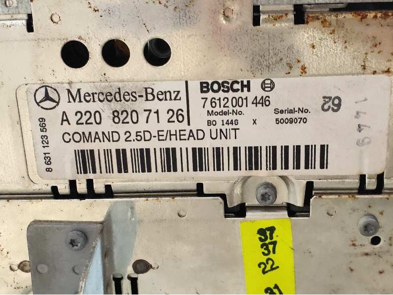 Recambio de sistema navegacion gps para mercedes clase s (w220) berlina 4.3 v8 24v cat referencia OEM IAM A2208207126 7612001446