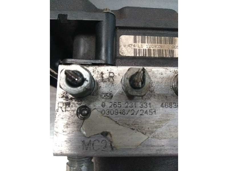 Recambio de abs para fiat punto berlina (188) referencia OEM IAM 0265231331 0265800315 38910 10190 46836768 Recambio de abs para fiat punto berlina (188) referencia OEM IAM 0265231331 0265800315 38910 10190 46836768