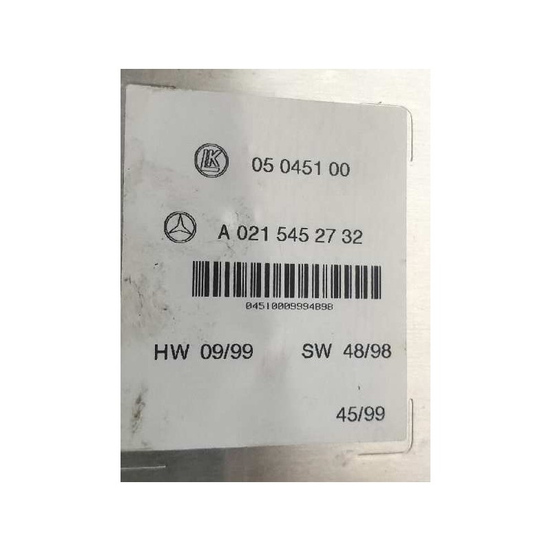 Recambio de modulo electronico para mercedes clase s (w220) berlina 4.3 v8 24v cat referencia OEM IAM A0215452732 05045100 