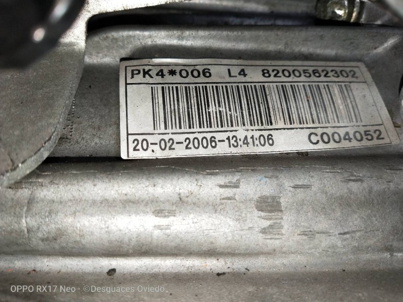 Recambio de caja cambios para renault laguna ii (bg0) 2.0 dci diesel cat referencia OEM IAM PK4006 C004052 8200562302