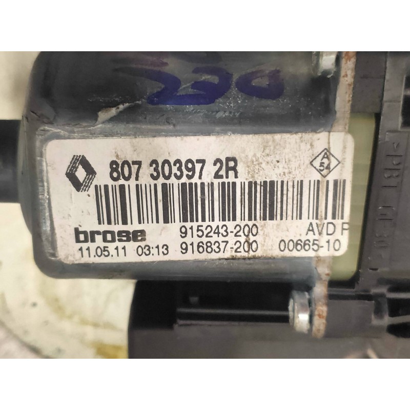 Recambio de elevalunas delantero derecho para renault megane iii coupe renault sport referencia OEM IAM 807303972R 915243200 