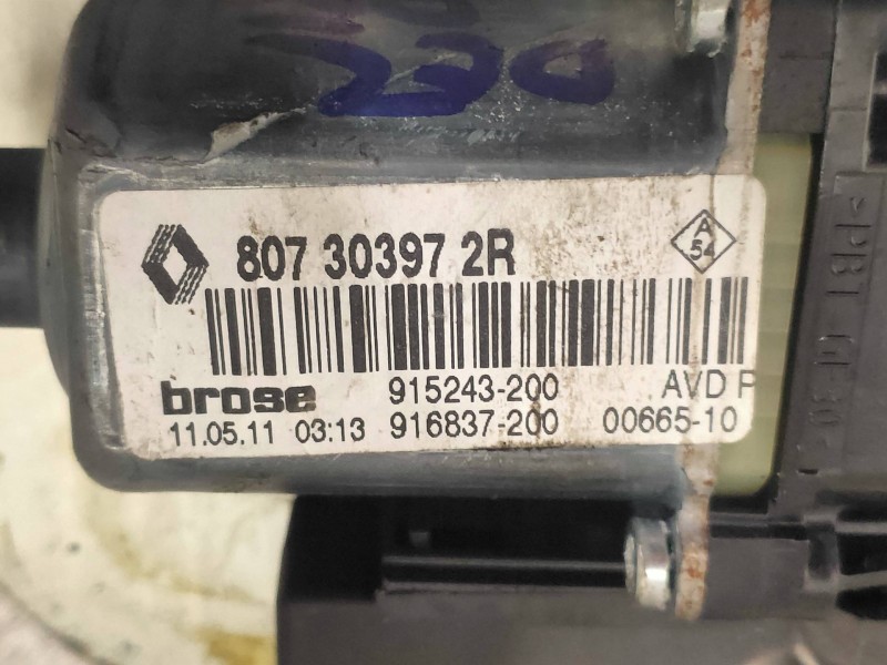 Recambio de elevalunas delantero derecho para renault megane iii coupe renault sport referencia OEM IAM 807303972R 915243200 