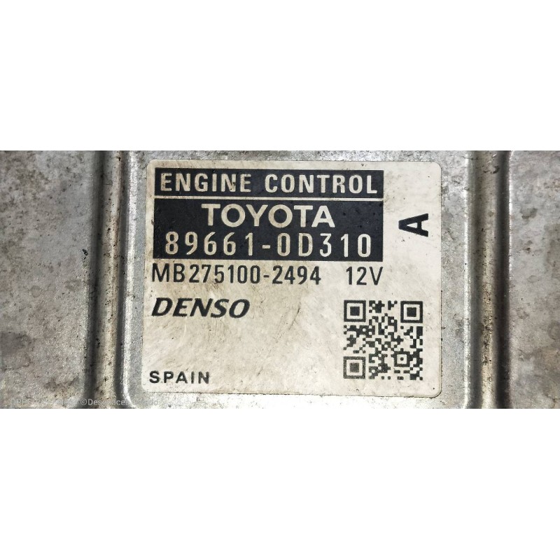 Recambio de centralita motor uce para toyota yaris (ksp9/scp9/nlp9) luna referencia OEM IAM MB2751002494 896610D310 