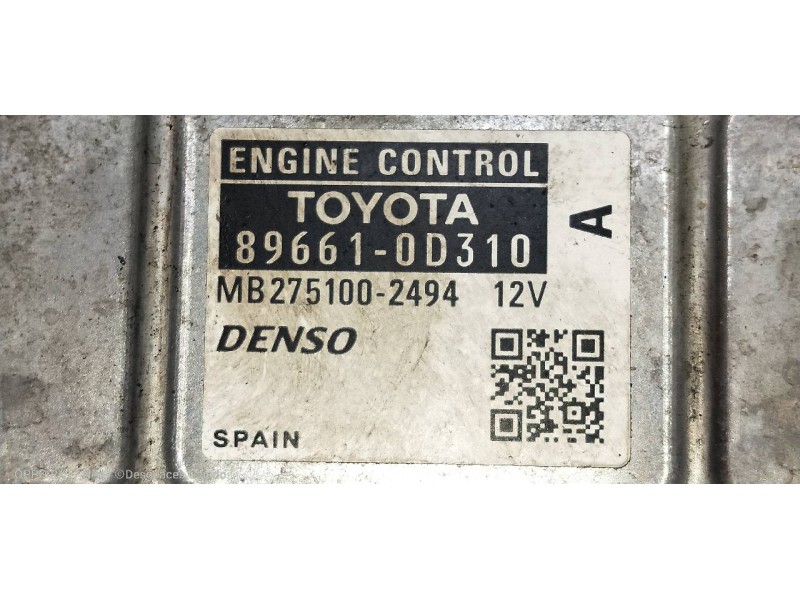Recambio de centralita motor uce para toyota yaris (ksp9/scp9/nlp9) luna referencia OEM IAM MB2751002494 896610D310 