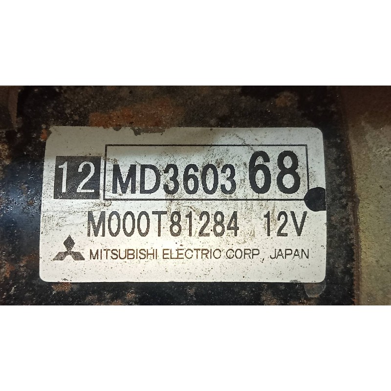 Recambio de motor arranque para mitsubishi montero pinin (h60/h70) 2000 gdi (3-ptas.) referencia OEM IAM MD360368 M000T81284 