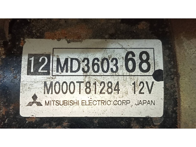 Recambio de motor arranque para mitsubishi montero pinin (h60/h70) 2000 gdi (3-ptas.) referencia OEM IAM MD360368 M000T81284 