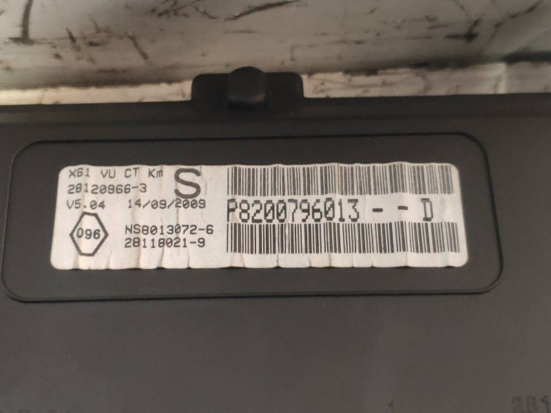 Recambio de cuadro instrumentos para renault kangoo authentique referencia OEM IAM 8200796013D 281180219 281209663