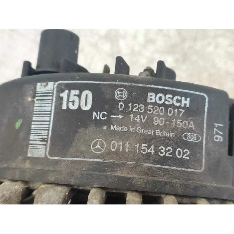 Recambio de alternador para mercedes clase s (w220) berlina 4.3 v8 24v cat referencia OEM IAM 0123520017 0111543202 BOSCH