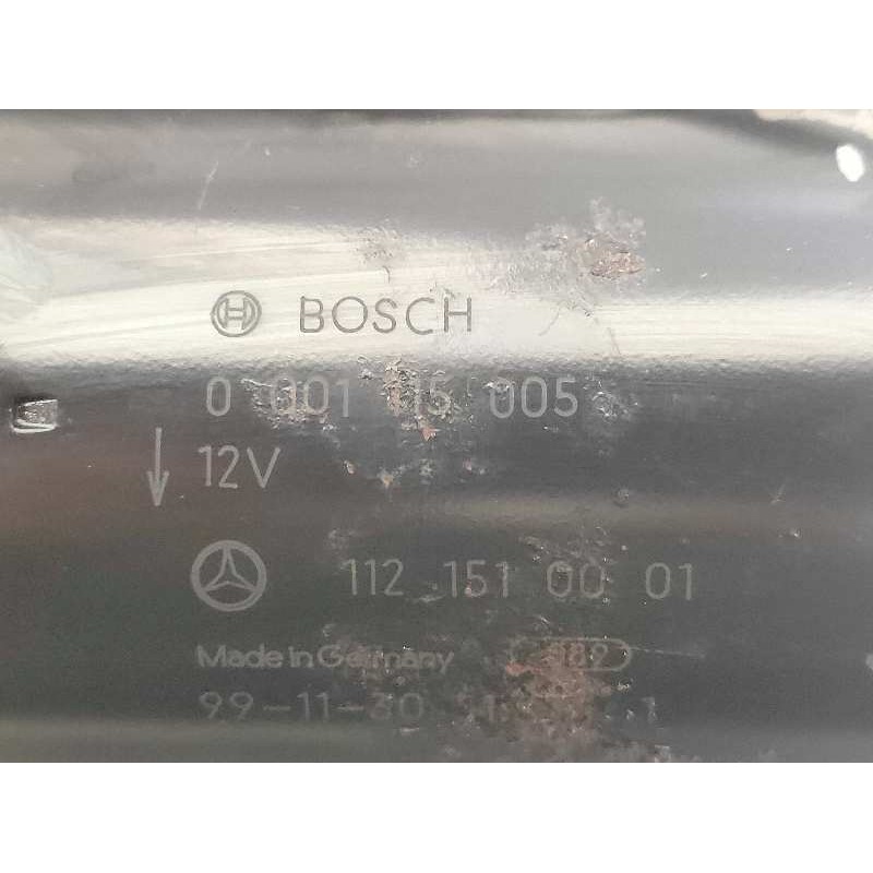 Recambio de motor arranque para mercedes clase s (w220) berlina 4.3 v8 24v cat referencia OEM IAM 0001115005 1121510001 BOSCH