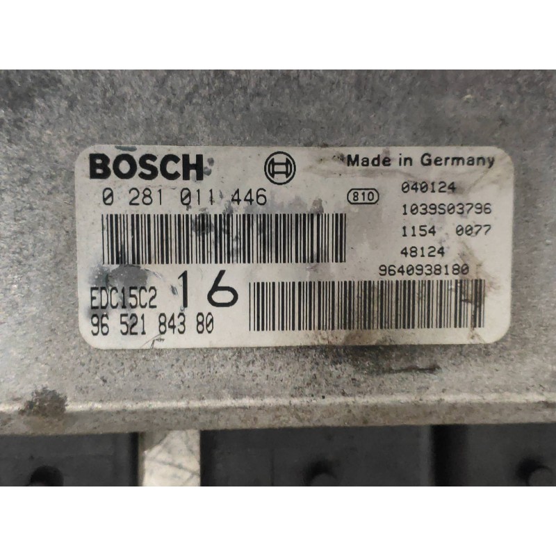 Recambio de centralita motor uce para peugeot 406 coupe (s1/s2) 2.2 hdi referencia OEM IAM 0281011446 9652184380 9640938180