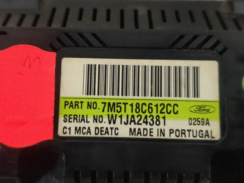 Recambio de mando calefaccion / aire acondicionado para ford focus lim. (cb4) business referencia OEM IAM 7M5T18C612CC  