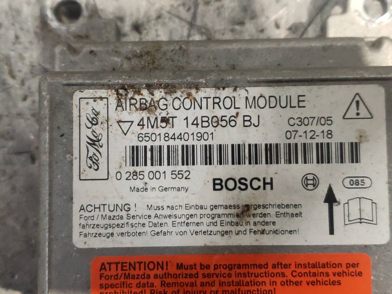 Recambio de centralita airbag para ford focus lim. (cb4) business referencia OEM IAM 0285001552 4M5T14B056BJ 