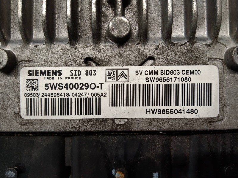 Recambio de centralita motor uce para peugeot 307 (s1) speed up referencia OEM IAM 5WS40029OT SW9656171080 HW9655041480 SID803