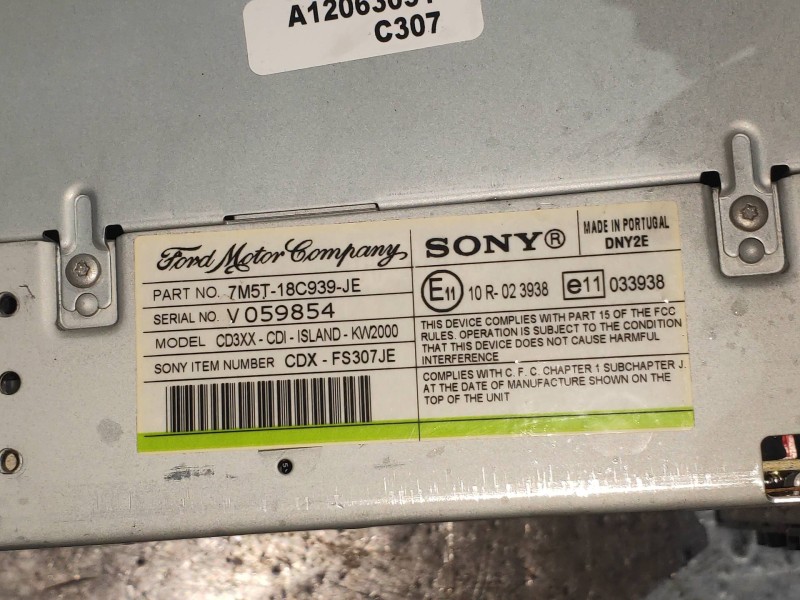 Recambio de sistema audio / radio cd para ford focus lim. (cb4) business referencia OEM IAM 7M5T18C939JE  