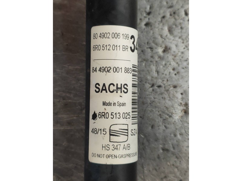 Recambio de amortiguador trasero derecho para seat ibiza (6p1) reference referencia OEM IAM 6R0513025 6R0512011BR 804902006199
