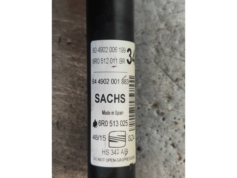 Recambio de amortiguador trasero izquierdo para seat ibiza (6p1) reference referencia OEM IAM 6R0513025 6R0512011BR 804902006199