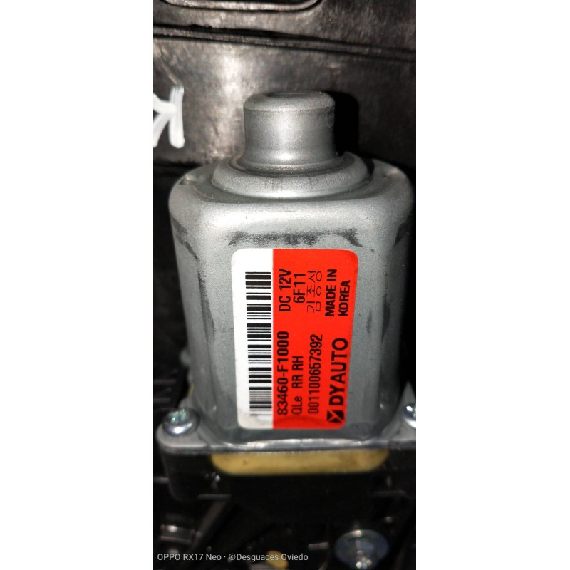 Recambio de elevalunas trasero derecho para kia sportage spirit 2wd referencia OEM IAM 83480F1060 83460F1000 