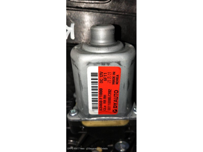 Recambio de elevalunas trasero derecho para kia sportage spirit 2wd referencia OEM IAM 83480F1060 83460F1000 