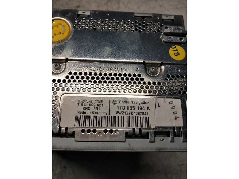 Recambio de sistema navegacion gps para volkswagen golf v berlina (1k1) highline referencia OEM IAM 7612002021 1T0035194A BNO881