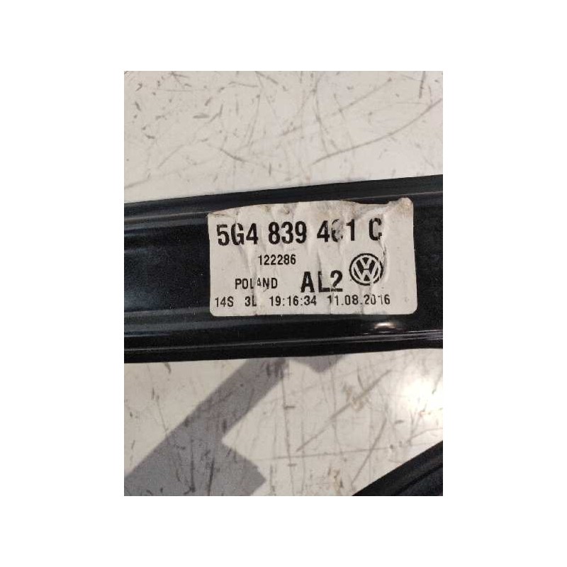 Recambio de elevalunas trasero izquierdo para volkswagen golf vii lim. (5g1) business bluemotion tech. referencia OEM IAM 013082