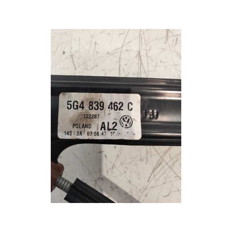 Recambio de elevalunas trasero derecho para volkswagen golf vii lim. (5g1) business bluemotion tech. referencia OEM IAM 01308226