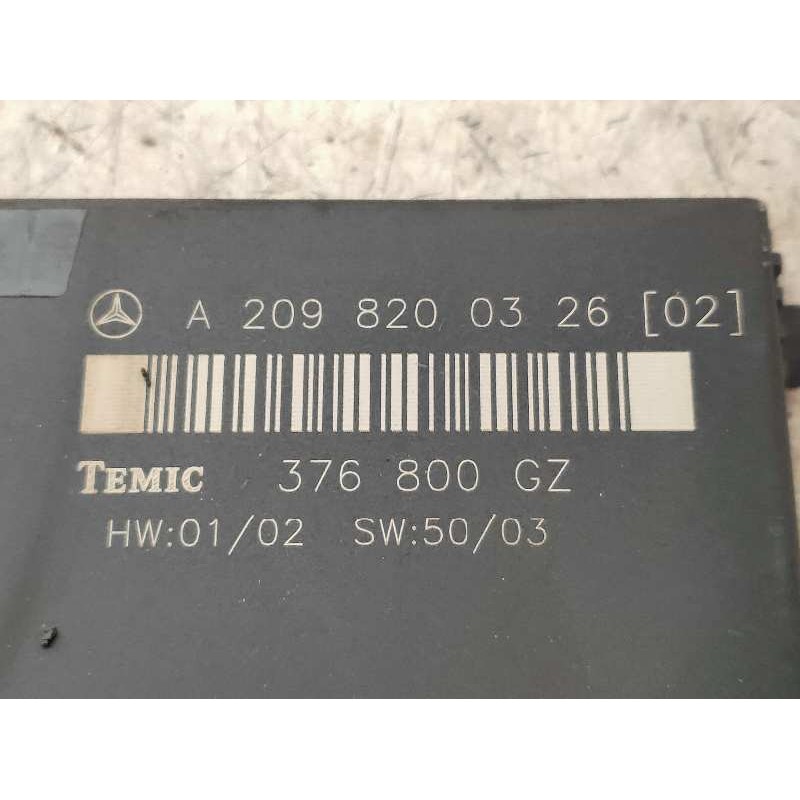 Recambio de modulo electronico para mercedes clase clk (w209) coupe 200 compressor (209.342) referencia OEM IAM A2098200326 3768