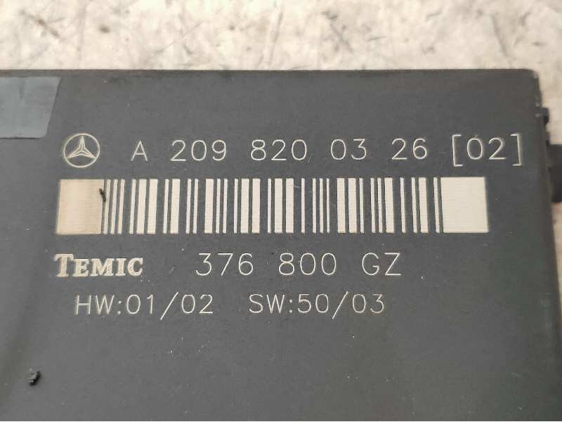 Recambio de modulo electronico para mercedes clase clk (w209) coupe 200 compressor (209.342) referencia OEM IAM A2098200326 3768