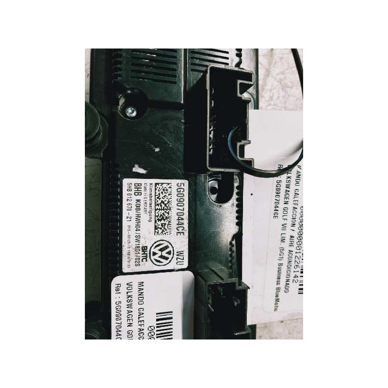 Recambio de mando calefaccion / aire acondicionado para volkswagen golf vii lim. (5g1) business bluemotion tech. referencia OEM 