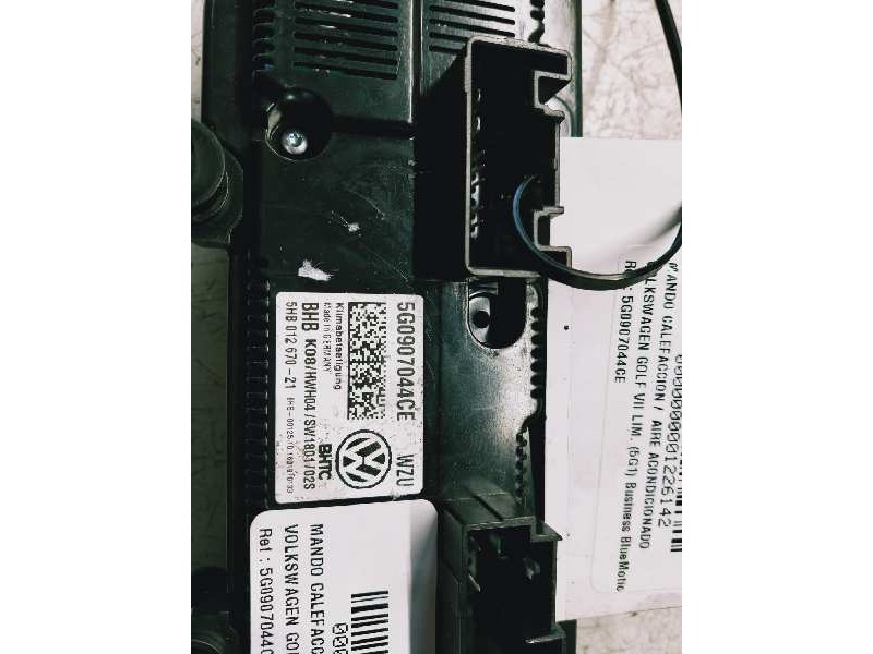Recambio de mando calefaccion / aire acondicionado para volkswagen golf vii lim. (5g1) business bluemotion tech. referencia OEM 