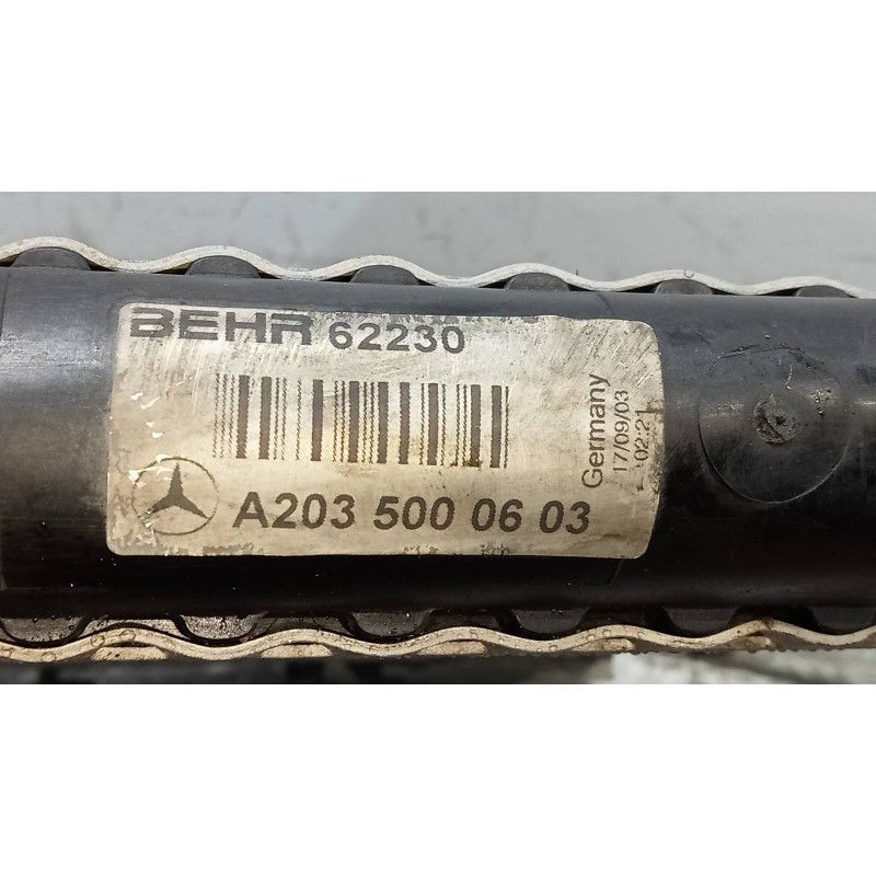 Recambio de radiador agua para mercedes clase c (w203) sportcoupe c 230 compressor (203.740) referencia OEM IAM A2035000603  