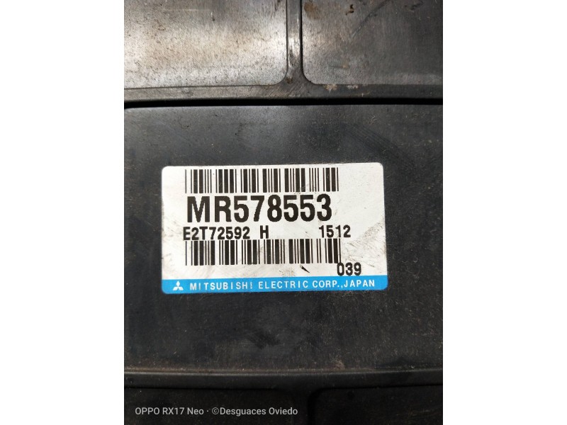 Recambio de centralita motor uce para mitsubishi space wagon (n80/n90) 2,4 glx referencia OEM IAM MR578553 E2T72592H 