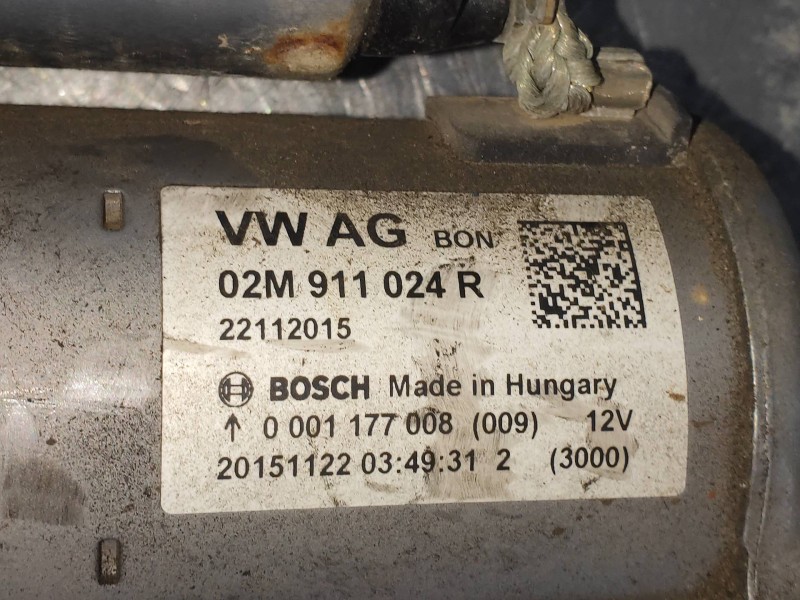Recambio de motor arranque para seat ibiza (6p1) reference referencia OEM IAM 0001177008 02M911024R 