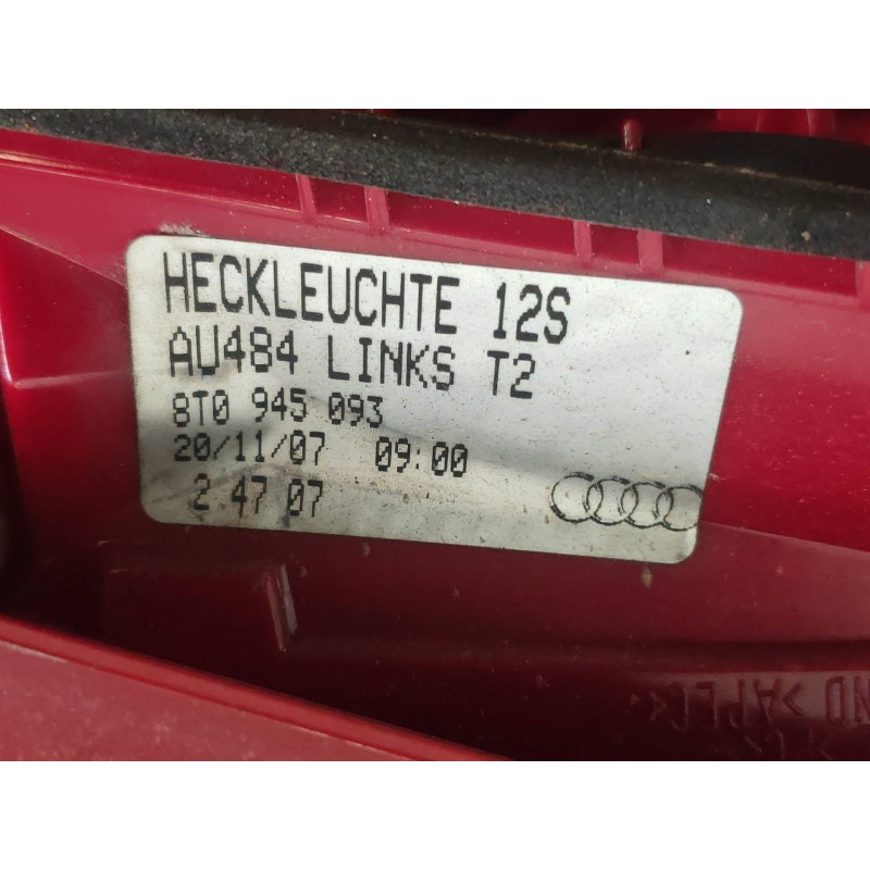 Recambio de piloto trasero izquierdo interior para audi a5 coupe (8t) 2.7 tdi referencia OEM IAM 8T0945093  