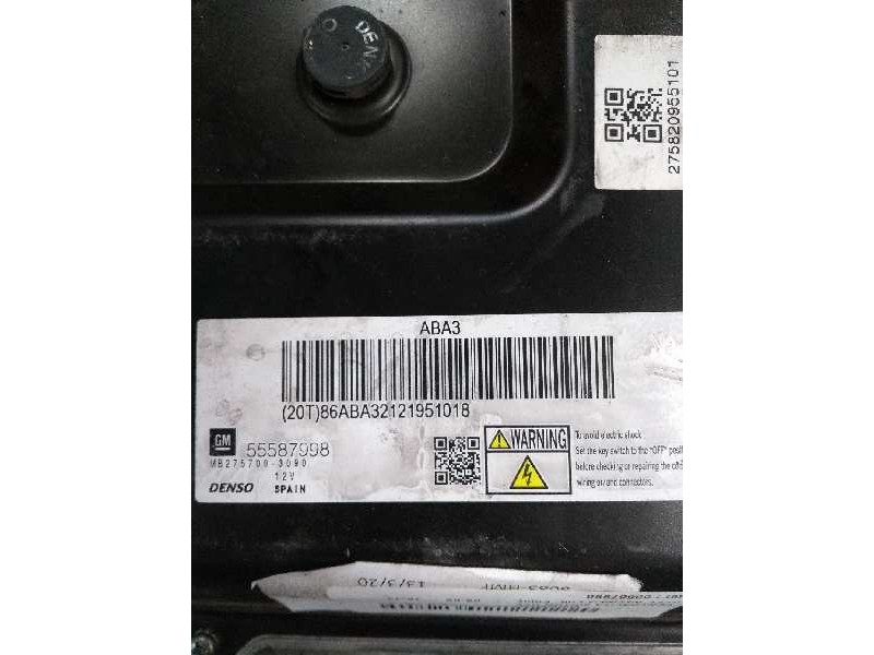 Recambio de centralita motor uce para opel astra j lim. enjoy referencia OEM IAM 55587998 MB2757003090 ABA3 20T 86ABA32121951018