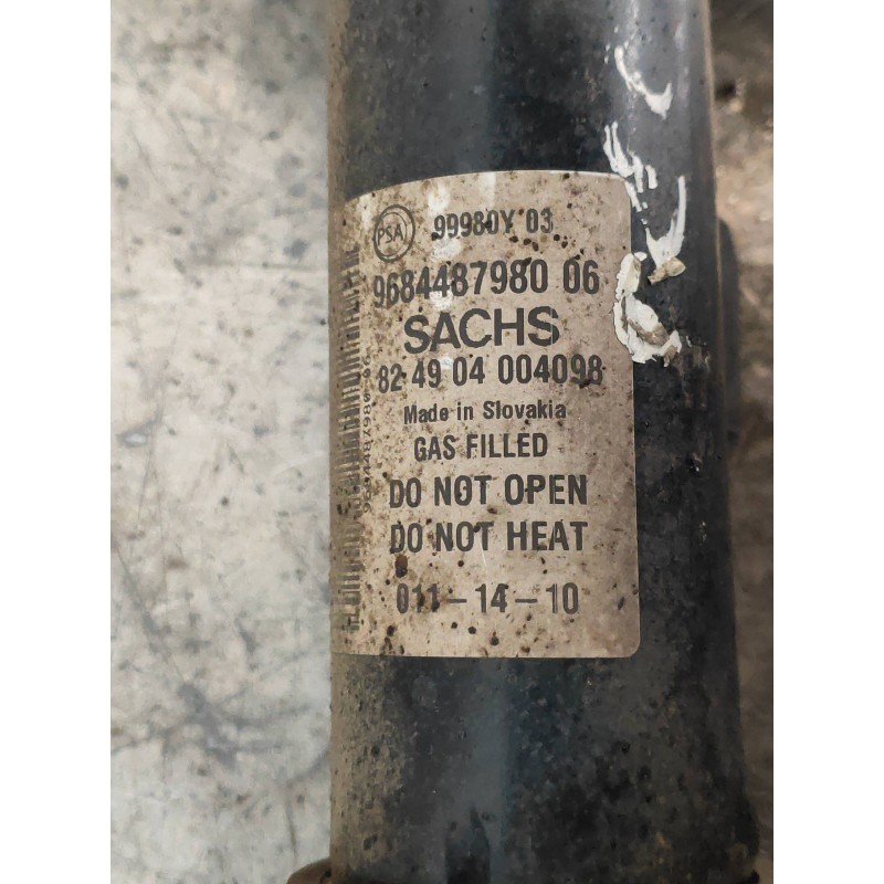 Recambio de amortiguador delantero izquierdo para citroen berlingo station wagon sx multispace referencia OEM IAM 9684487980 824