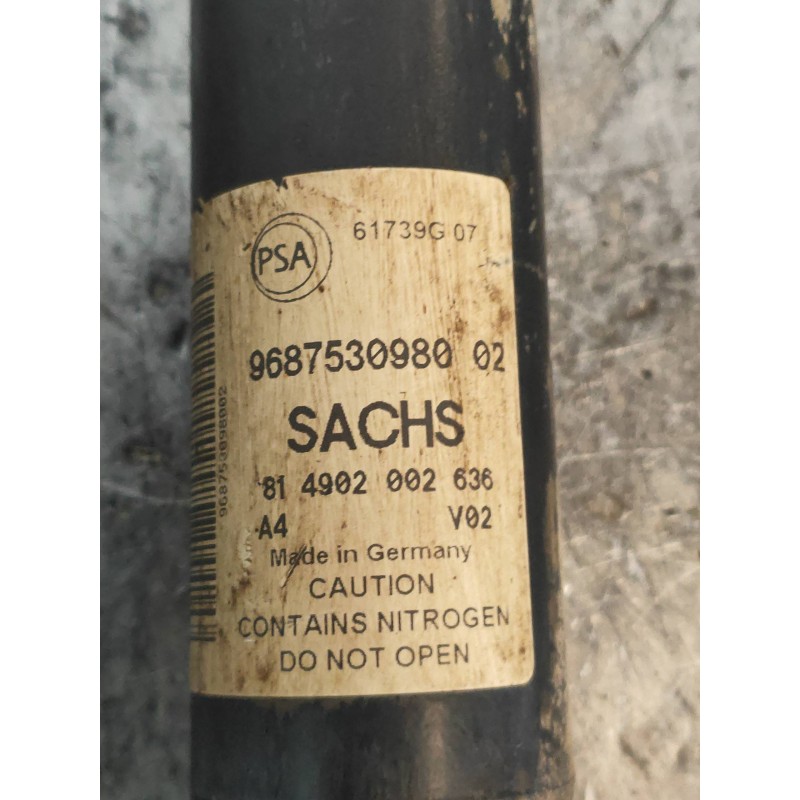 Recambio de amortiguador trasero derecho para citroen berlingo station wagon sx multispace referencia OEM IAM 9687530980 8149020