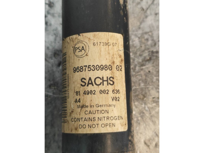 Recambio de amortiguador trasero derecho para citroen berlingo station wagon sx multispace referencia OEM IAM 9687530980 8149020