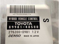 Recambio de centralita motor uce para lexus rx 400h referencia OEM IAM 2752000981 8998148500 DENSO 2