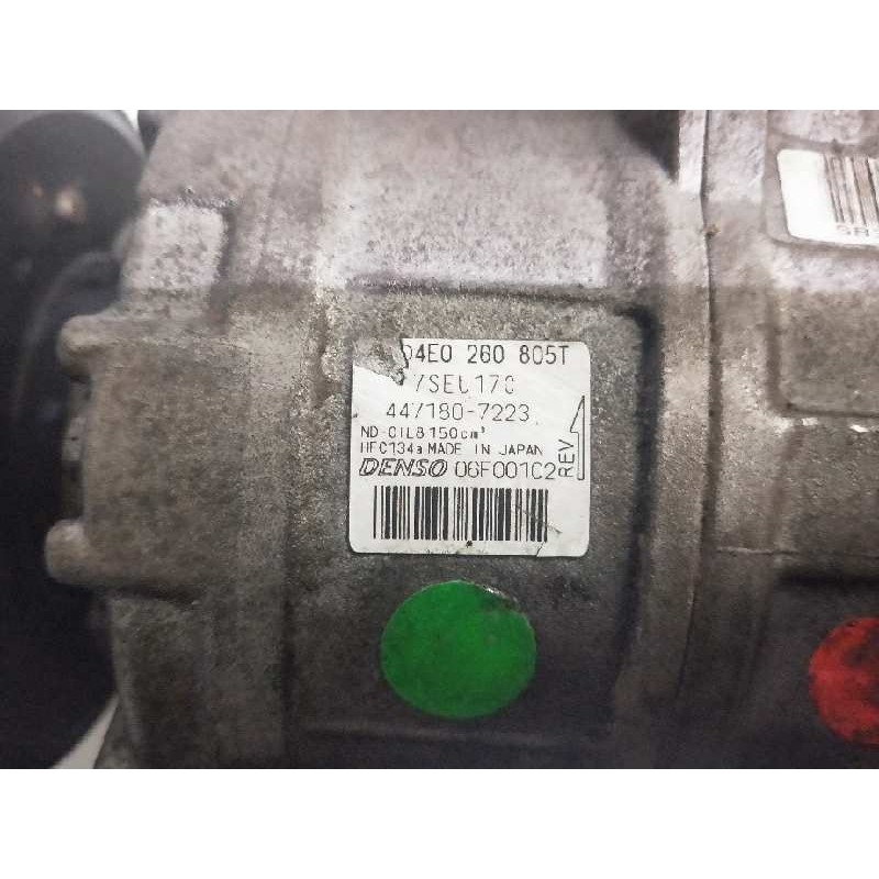 Recambio de compresor aire acondicionado para audi a8 (4e2) 6.0 w12 48v cat (bht) referencia OEM IAM 4E0260805T 4471807223 
