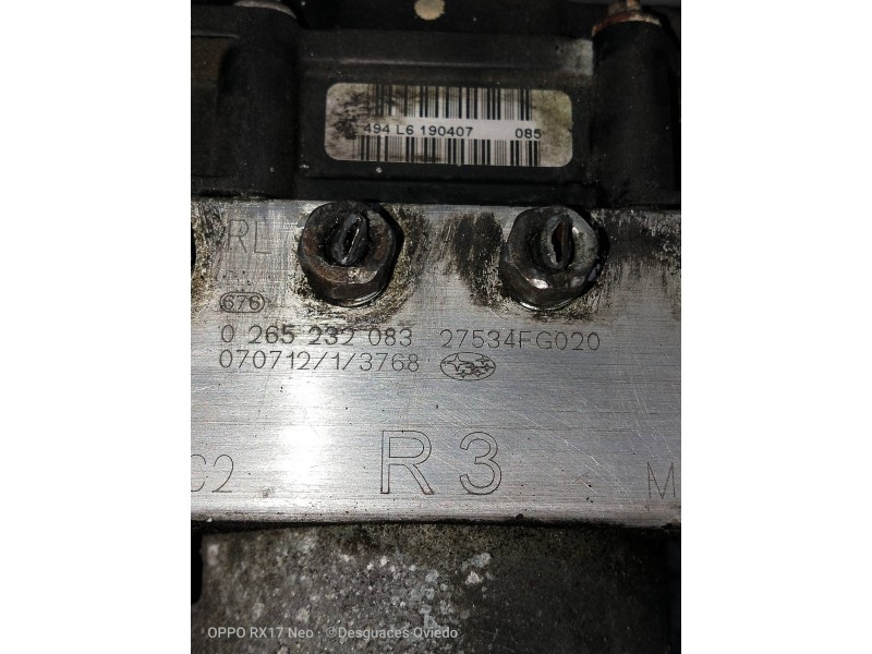 Recambio de abs para subaru impreza g12 1.5 referencia OEM IAM 27534FG020 0265232082 