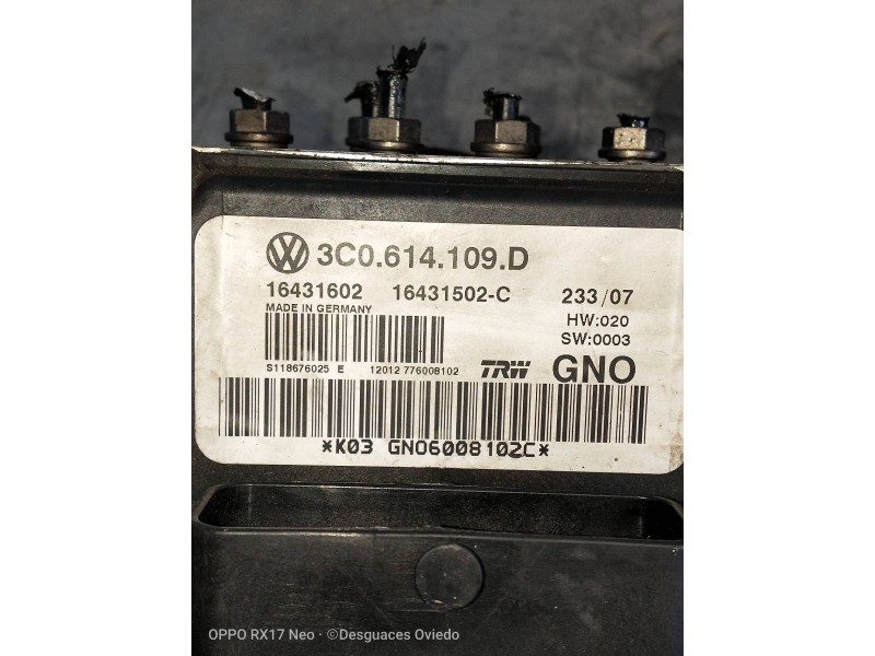 Recambio de abs para volkswagen passat variant (3c5) advance referencia OEM IAM 16431502C  