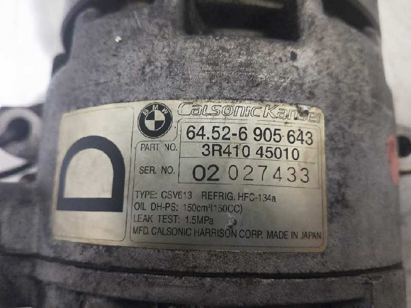 Recambio de compresor aire acondicionado para bmw serie 3 berlina (e46) referencia OEM IAM 64526905643 3R41045010  Recambio de compresor aire acondicionado para bmw serie 3 berlina (e46) referencia OEM IAM 64526905643 3R41045010