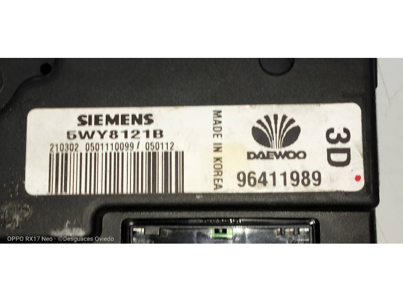 Recambio de modulo electronico para chevrolet evanda cdx referencia OEM IAM 5WY8121B 96411989 