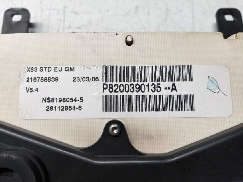 Recambio de cuadro instrumentos para opel vivaro kasten l1h2 2,9t edition referencia OEM IAM P8200390135A 281129646 NS81980545